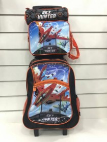 KIT MOCHILA RODINHA LANCHEIRA E ESTOJO AVIAO - Distribuidora 12 de Outubro