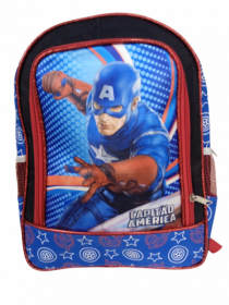 MOCHILA INFANTIL MASCULINA CAPITAO AMERICA - Distribuidora 12 de Outubro