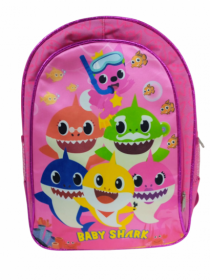 MOCHILA ESCOLAR INFANTIL BABY SHARK FEMININA - Distribuidora 12 de Outubro